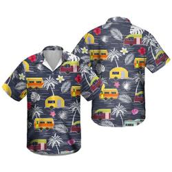 Camper Tropical Hawaiian Shirt Camping Shirt Gift For Your Girlfriend Boyfriend Gift For Love Gift For Friend Best Valentine Present Holiday Gift