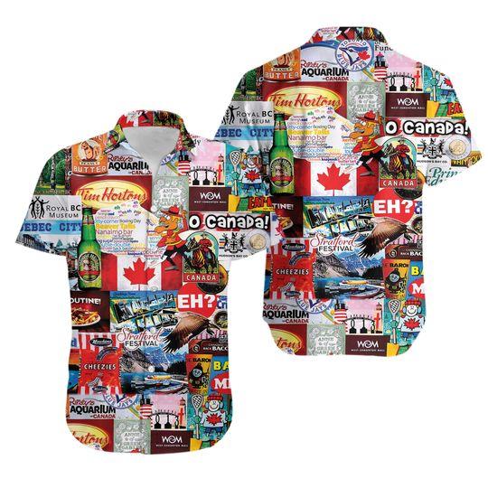 Canadian Hawaiian Shirt Gift For Your Girlfriend Boyfriend Gift For Love Gift For Friend Best Valentine Present Holiday Gift