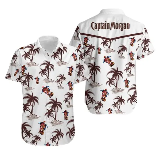Captain Morgan Hawaiian Shirt, Captain Morgan Shirt Gift For Your Girlfriend Boyfriend Gift For Love Gift For Friend Best Valentine Present Holiday Gift