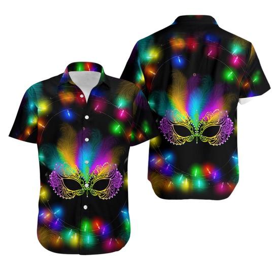 Carnival Lightful Mardi Gras Aloha Hawaiian Shirt Gift For Your Girlfriend Boyfriend Gift For Love Gift For Friend Best Valentine Present Holiday Gift