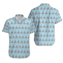 Castle Disneyland Inspired Print Button Up Hawaiin Shirt Gift For Your Girlfriend Boyfriend Gift For Love Gift For Friend Best Valentine Present Holiday Gift