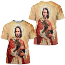 Cat funny shirt keanu reeves elegant creative tshirt Meaningful Gift For Family Gift For Boyfriend Valentine Gift