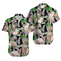 Cat Sphynx Cat Lover Tropical Hawaiian Shirt Gift For Your Girlfriend Boyfriend Gift For Love Gift For Friend Best Valentine Present Holiday Gift