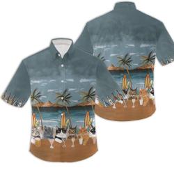 Cat Summer Drink Beer Alcohol Hawaiian Shirt Gift For Your Girlfriend Boyfriend Gift For Love Gift For Friend Best Valentine Present Holiday Gift