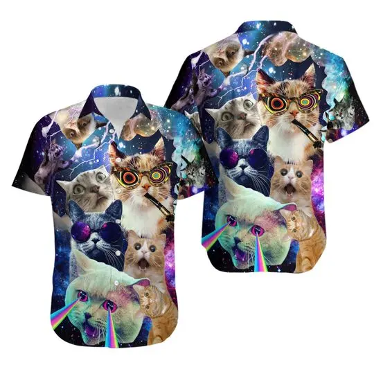 Cat The Battle Flying Cat Hawaiian Shirt Gift For Your Girlfriend Boyfriend Gift For Love Gift For Friend Best Valentine Present Holiday Gift