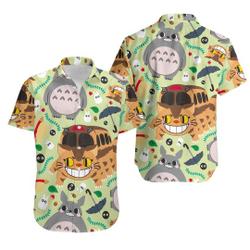Catbus Totoro hawaiian, Hawaiian Shirt Gift For Your Girlfriend Boyfriend Gift For Love Gift For Friend Best Valentine Present Holiday Gift