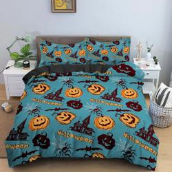 Vintage halloween stamps full bedding bedding Set Gift For Your Girlfriend Boyfriend Gift For Love Gift For Friend Best Valentine Present Holiday Gift
