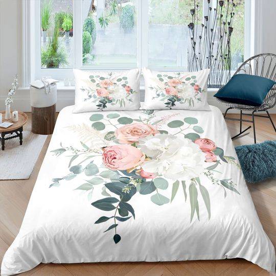 Roses Bedding Set Gift For Your Girlfriend Boyfriend Gift For Love Gift For Friend Best Valentine Present Holiday Gift