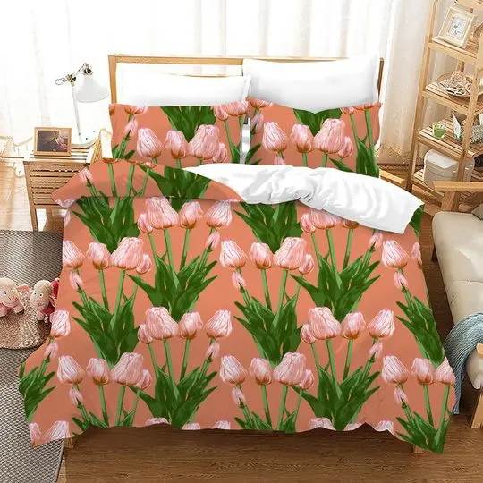 Tulip Bedding Set Gift For Your Girlfriend Boyfriend Gift For Love Gift For Friend Best Valentine Present Holiday Gift