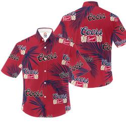 CCOORS Banquet Hawaiian Palm Leaves Pattern Shirt Gift For Your Girlfriend Boyfriend Gift For Love Gift For Friend Best Valentine Present Holiday Gift