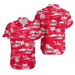 CCOORS Light Beach Pattern Hawaiian Shirt Gift For Your Girlfriend Boyfriend Gift For Love Gift For Friend Best Valentine Present Holiday Gift