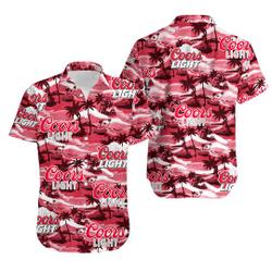 CCOORS Light Hawaiian Sea Island Pattern Shirt, Summer Hawaii Shirt Gift For Your Girlfriend Boyfriend Gift For Love Gift For Friend Best Valentine Present Holiday Gift