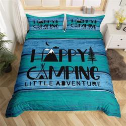 Happy Camping Bedding SetsGift For Your Girlfriend Boyfriend Gift For Love Gift For Friend Best Valentine Present Holiday Gift