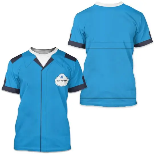 Character Attendant Cast Member Shirt, Walt Disney World Costume 3D tshirt Meaningful Gift For Family Gift For Boyfriend Valentine Gift