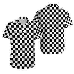 Checkerboard Hawaiian Shirt Gift For Your Girlfriend Boyfriend Gift For Love Gift For Friend Best Valentine Present Holiday Gift