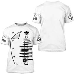 Chef T Shirts 3D Custom Name White Shirt Meaningful Gift For Family Gift For Boyfriend Valentine Gift
