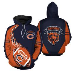 Chicago Bears 3D Hoodie