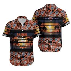 Chicago Bears hawaiian Shirt Gift For Your Girlfriend Boyfriend Gift For Love Gift For Friend Best Valentine Present Holiday Gift