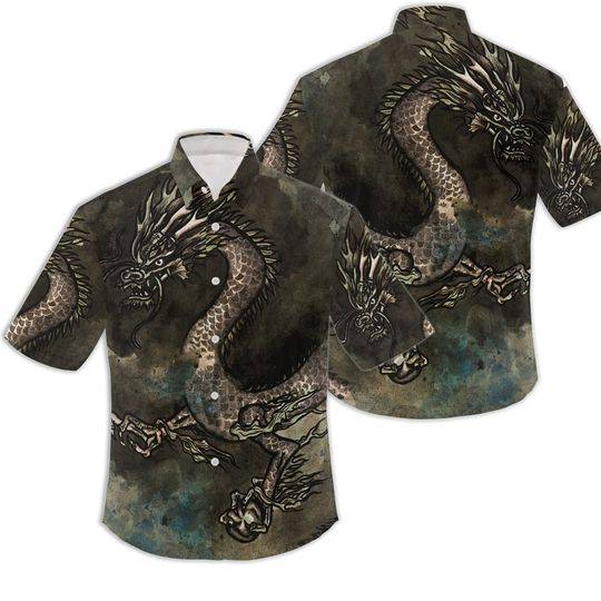 Chinese Dragon Hawaiian Shirt Gift For Your Girlfriend Boyfriend Gift For Love Gift For Friend Best Valentine Present Holiday Gift