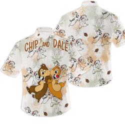 Chip And Dale Hawaiian Shirt/ Chip N. Dale Hawaiian Shirt Gift For Your Girlfriend Boyfriend Gift For Love Gift For Friend Best Valentine Present Holiday Gift
