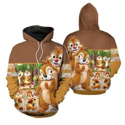 Chip & Dale Chipmunk Disney 3D Hoodie