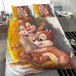 chip-n-dale-rescue-rangers Cotton Matting Bedding Set Gift For Your Girlfriend Boyfriend Gift For Love Gift For Friend Best Valentine Present Holiday Gift