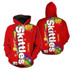 Chocolate Candy Skittle Fruits Halloween 3D Hoodies