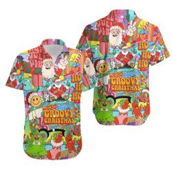 Christmas Hippie Santa Bus Hawaiian Shirt Gift For Your Girlfriend Boyfriend Gift For Love Gift For Friend Best Valentine Present Holiday Gift