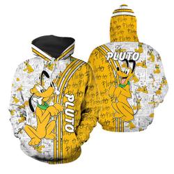Christmas Hoodies, Disney Pluto Hoodies, Pluto Dog Zip Hoodie, Pluto Unisex Hoodie