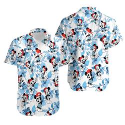 Christmas Mickey Hawaiian Shirt Gift For Your Girlfriend Boyfriend Gift For Love Gift For Friend Best Valentine Present Holiday Gift