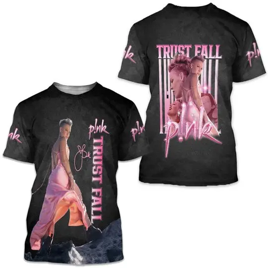 Christmas Pink Singer Tour 3D T-Shirt Meaningful Gift For Family Gift For Boyfriend Valentine Gift