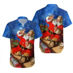 Christmas Santa Hawaiian Shirt Gift For Your Girlfriend Boyfriend Gift For Love Gift For Friend Best Valentine Present Holiday Gift