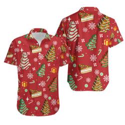 Christmas Tree Cakes Hawaiian Shirt Gift For Your Girlfriend Boyfriend Gift For Love Gift For Friend Best Valentine Present Holiday Gift