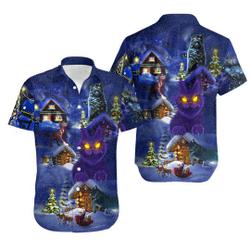 Christmas With Yule Cats Christmas Hawaiian Shirt Gift For Your Girlfriend Boyfriend Gift For Love Gift For Friend Best Valentine Present Holiday Gift