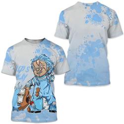 Chucky Chuckie Child's Play Sneaker Shirt Match Retro University Blue 5s Tee Meaningful Gift For Family Gift For Boyfriend Valentine Gift