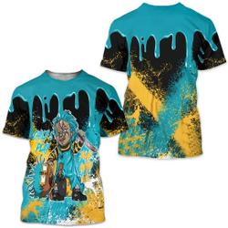 Chucky Chuckie Child's Play Unisex Sneaker Shirt Match 2023 Retro Aqua 5s Tee Meaningful Gift For Family Gift For Boyfriend Valentine Gift
