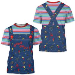 Chucky Costume Halloween Cosplay shirt Meaningful Gift For Family Gift For Boyfriend Valentine Gift