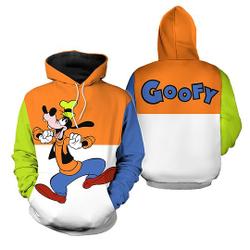 Colorblock Goofy Dog Disney Sweatshirt Hoodie