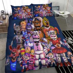 Five Nights at Freddy' Cotton Matting Bedding Set Gift For Your Girlfriend Boyfriend Gift For Love Gift For Friend Best Valentine Present Holiday Gift