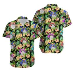 Drums Yellow Hibiscus Flower Hawaiian Shirt Gift For Your Girlfriend Boyfriend Gift For Love Gift For Friend Best Valentine Present Holiday Gift