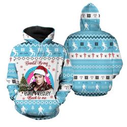 Elvis Presley Christmas Music 3D Hoodie