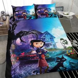 Coraline Bedding Quilt Cover Bedroom Quilt CoverGift For Your Girlfriend Boyfriend Gift For Love Gift For Friend Best Valentine Present Holiday Gift
