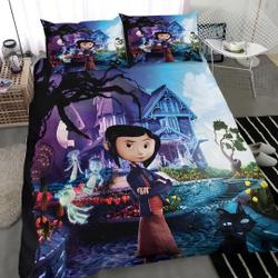 Coraline Halloween Bedding SetsGift For Your Girlfriend Boyfriend Gift For Love Gift For Friend Best Valentine Present Holiday Gift