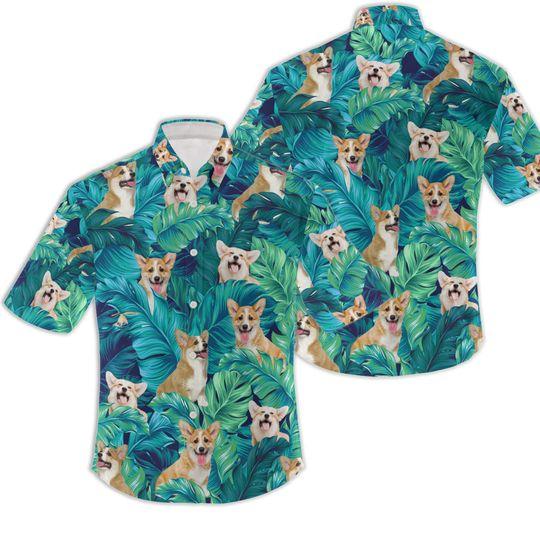 Corgi Tropical Hawaiian Shirt Gift For Your Girlfriend Boyfriend Gift For Love Gift For Friend Best Valentine Present Holiday Gift