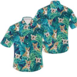 Corgi Tropical Hawaiian Shirt Gift For Your Girlfriend Boyfriend Gift For Love Gift For Friend Best Valentine Present Holiday Gift