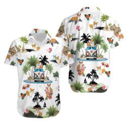 Corgi Vacation Hawaii Shirt Gift For Your Girlfriend Boyfriend Gift For Love Gift For Friend Best Valentine Present Holiday Gift