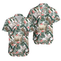 Cow Lovers Charolais Hawaiian Shirt Gift For Your Girlfriend Boyfriend Gift For Love Gift For Friend Best Valentine Present Holiday Gift