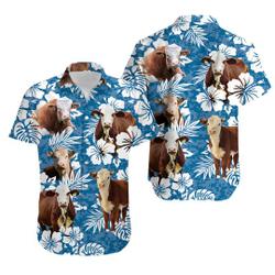 Cow Lovers Hereford Hawaiian Shirt Gift For Your Girlfriend Boyfriend Gift For Love Gift For Friend Best Valentine Present Holiday Gift