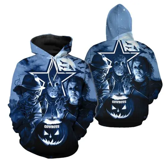 Cowboys Horror Night 3D Full Printed Hoodie