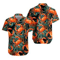 Crab Hawaiian Shirt, Maryland Crab Aloha Shirt Gift For Your Girlfriend Boyfriend Gift For Love Gift For Friend Best Valentine Present Holiday Gift